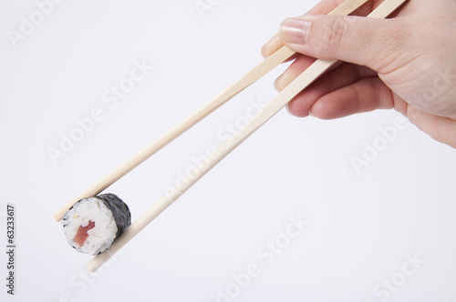 Comiendo Sushi