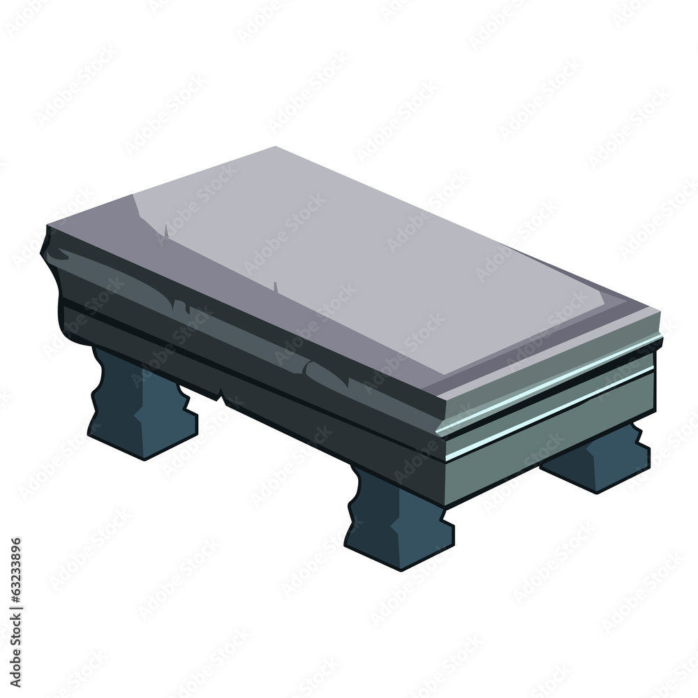 stone table isolated illustration stone table isolated illustration