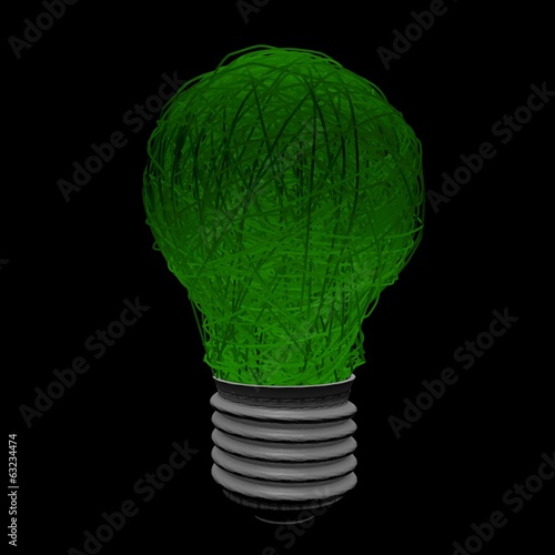 stylized lightbulb