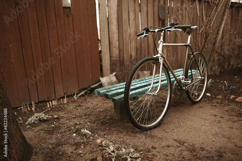 old bike on the street
