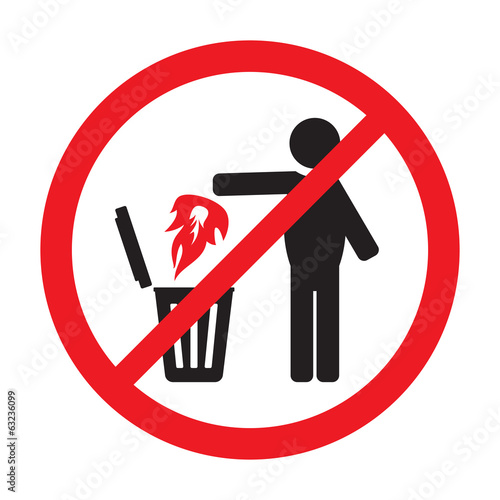 No fire sign