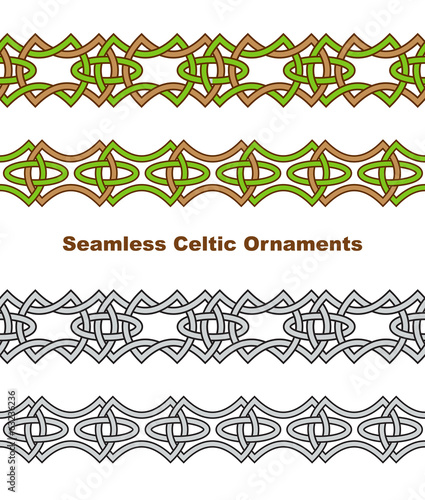 Seamless celtic borders.