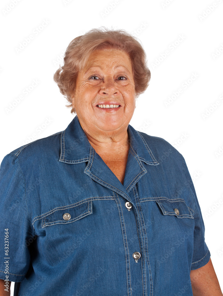Portrait of smiling old woman Portrait of smiling old woman