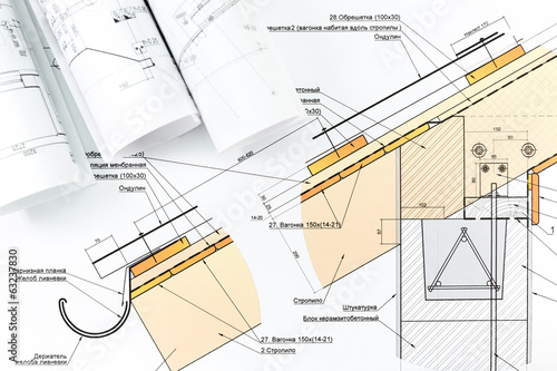 Architecture blueprint detail