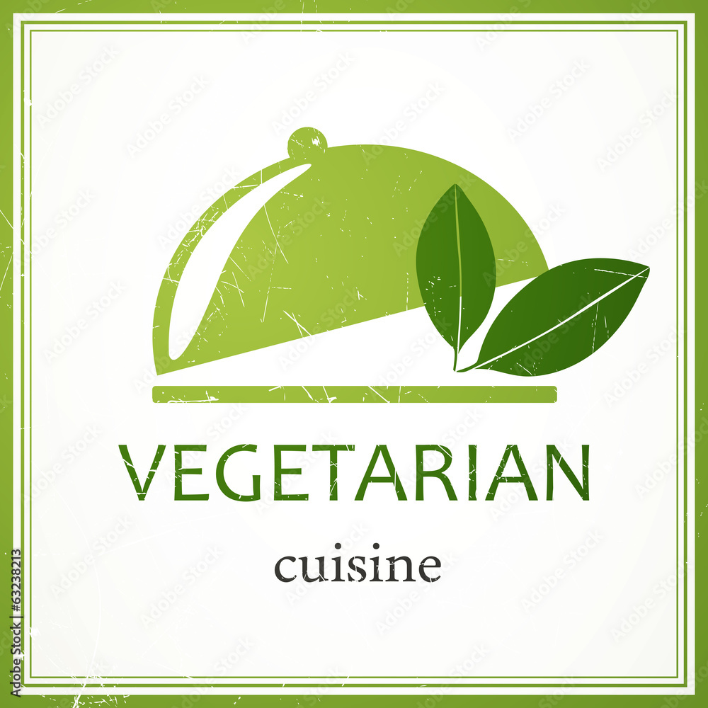 Vector Illustration of a Vegan Menu Design Template Stock Vector ...