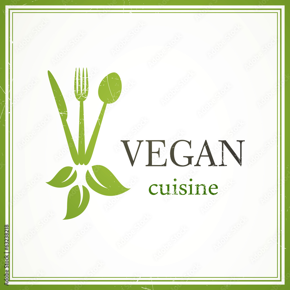 Vector Illustration of a Vegan Menu Design Template Vector Illustration of a Vegan Menu Design Template