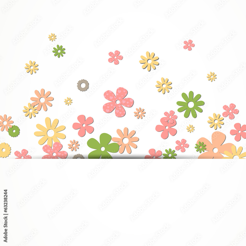 Vector Illustration of a Flower Background