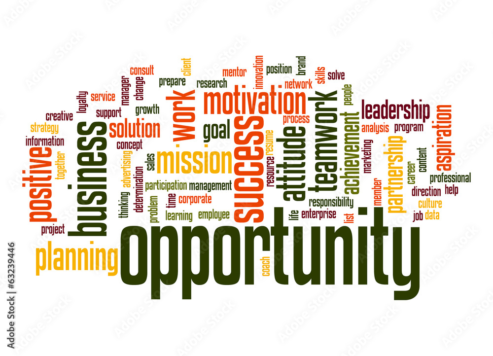 Opportunity word cloud
