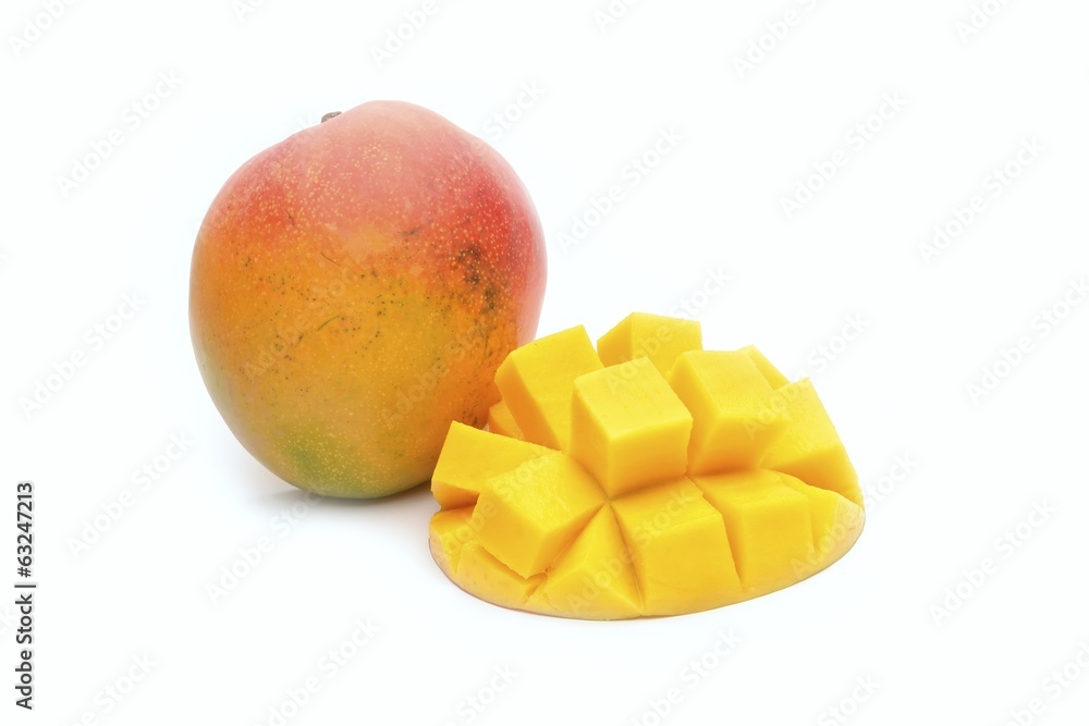 mango fruit isolated on white background mango fruit isolated on white background