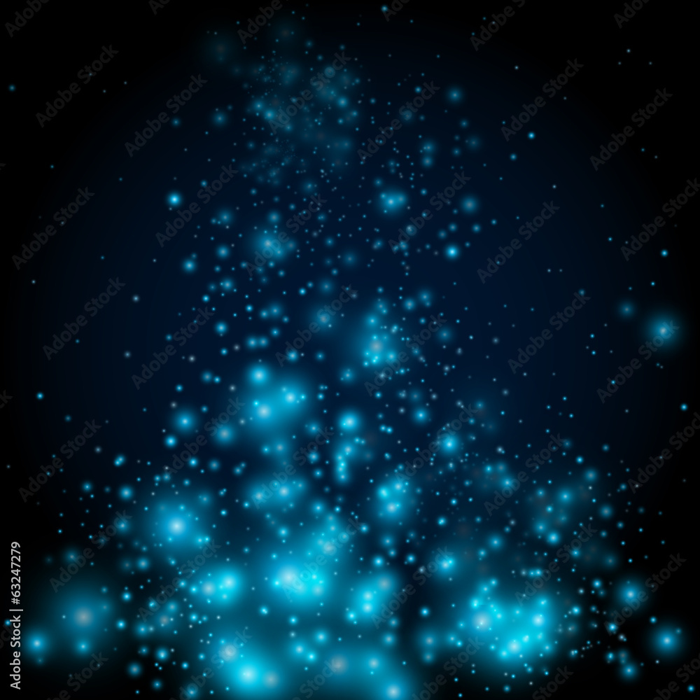 Obraz premium Blue colour bokeh