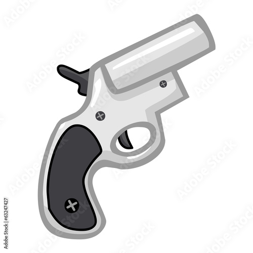 gun isolated illustration