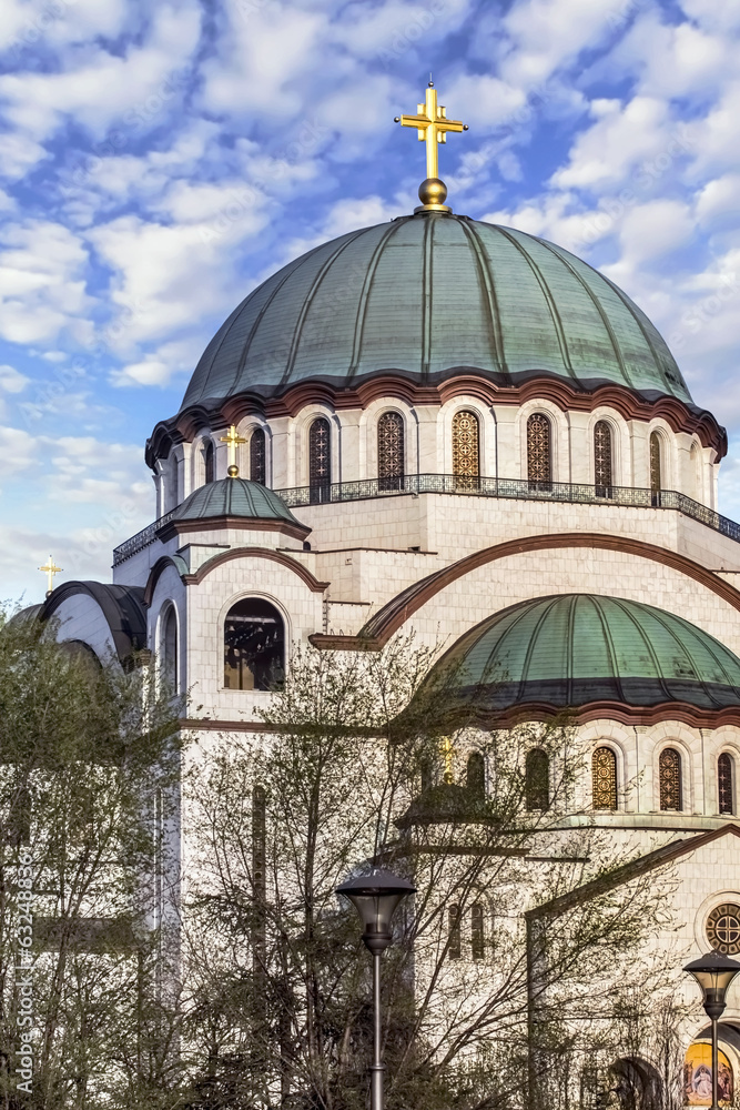 St. Sava Temple Dome - The World Largest Orthodox Church - Belgr