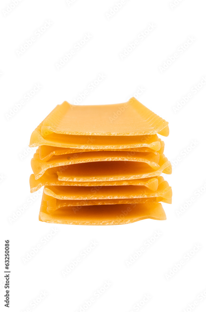Fototapeta premium raw pasta used for baking lasagna