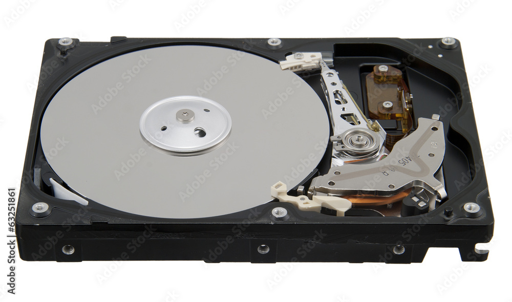 Computer hard disk isolated on white background Computer hard disk isolated on white background