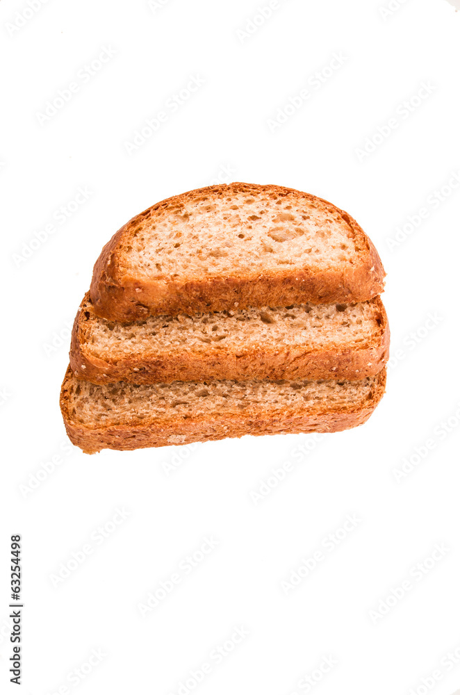bread isolated on a white background bread isolated on a white background