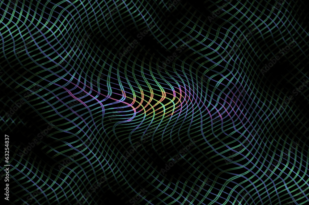 Bending highlighted mesh pattern D. Abstract background. Bending highlighted mesh pattern D. Abstract background.