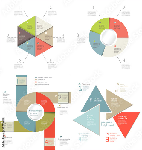 Infographic design template collection