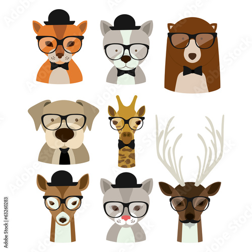 Animal hipster design