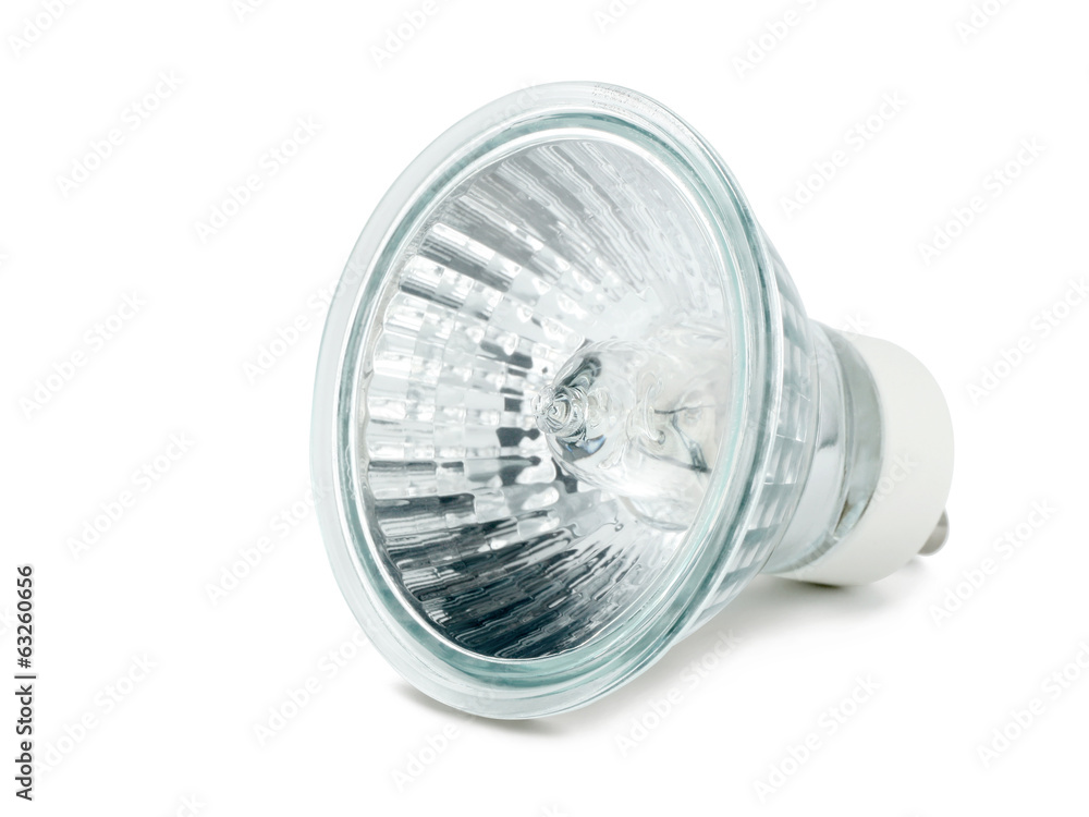 Halogen bulb isolated on white background Halogen bulb isolated on white background