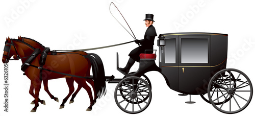 Canvas Print Carriage, a Clarence or Growler