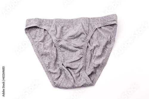 Underwear isolated white background