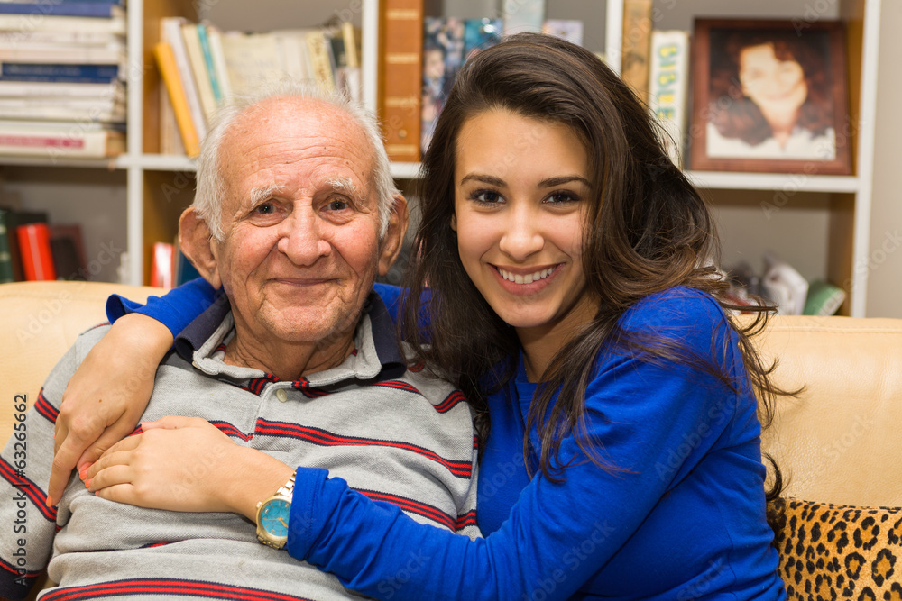 Grandfather and Granddaughter Grandfather and Granddaughter