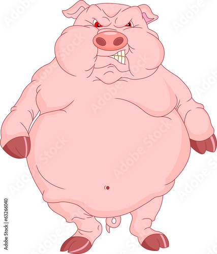 cute pig cartoon