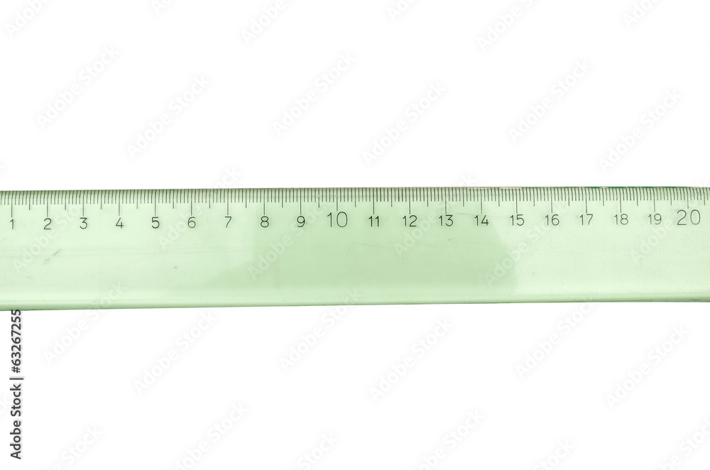 ruler on a white background ruler on a white background