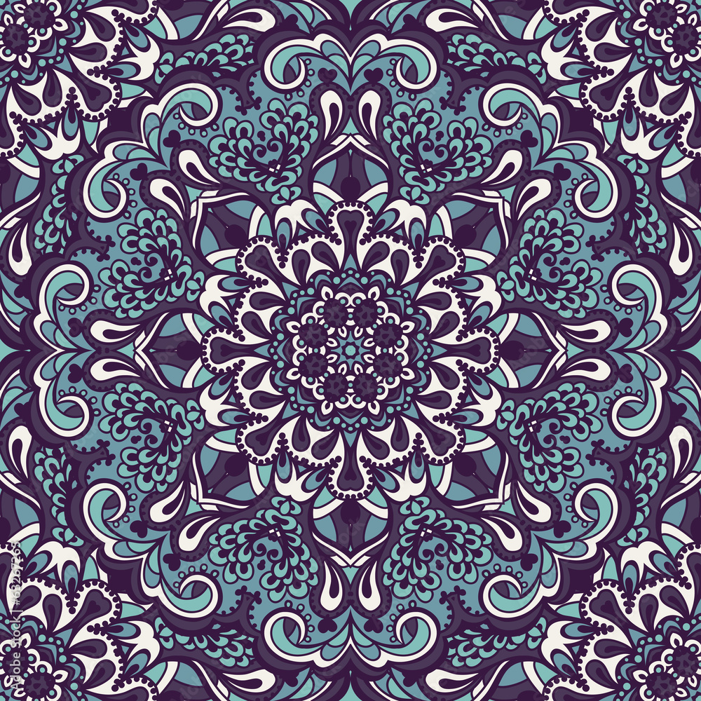 Oriental ornate seamless pattern.