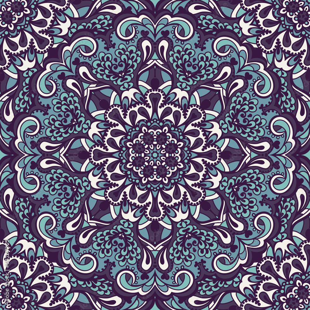 Oriental ornate seamless pattern. Oriental ornate seamless pattern.