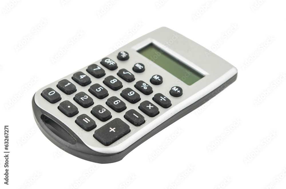 calculator on a white background. calculator on a white background.