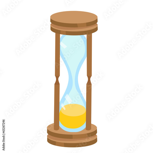 hourglass isolated illustration