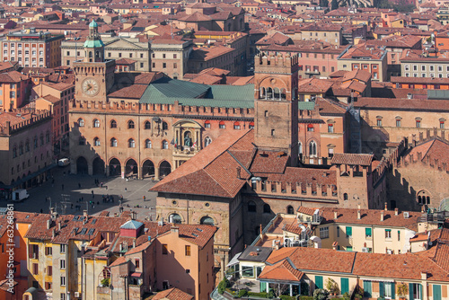 Bologna - Outlook from Torre Asinelli to Palazzo Podesta