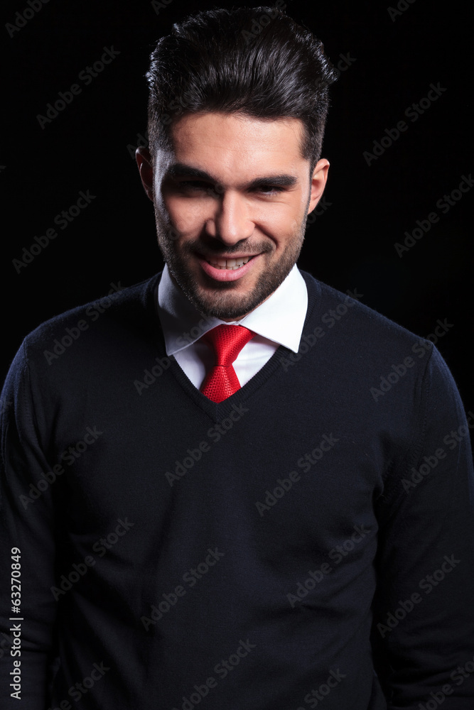 business man smiling for the camera business man smiling for the camera