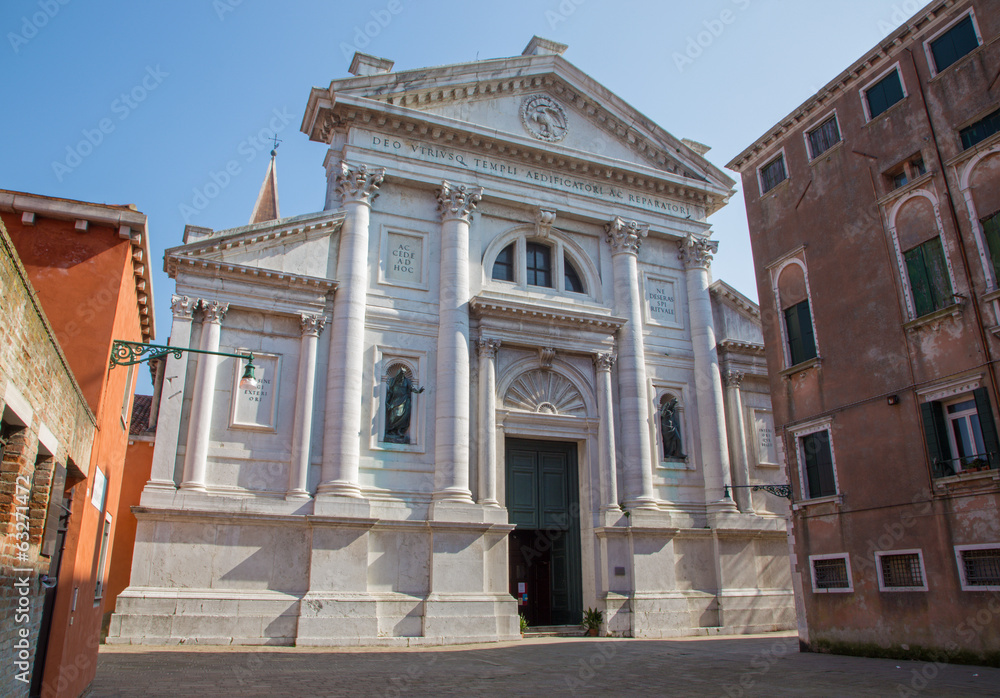 Fototapeta premium Venice - Portal of church San Francesco della Vigna