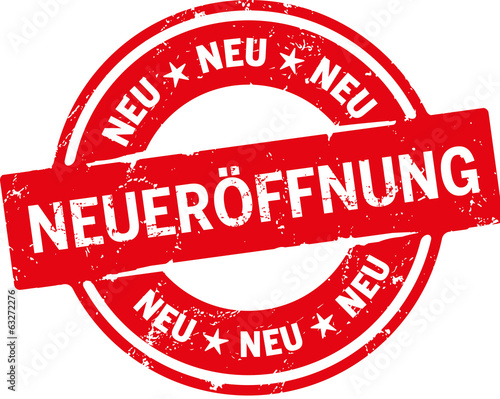 Runder Button Neueröffnung