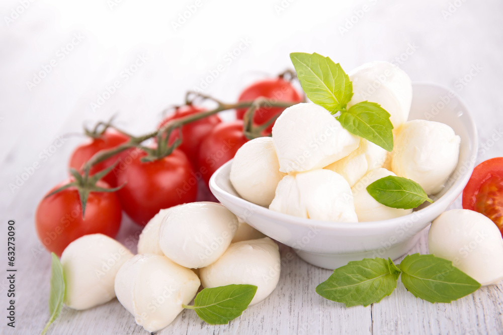 mozzarella and basil mozzarella and basil