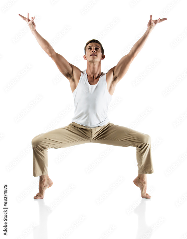 Caucasian male dancer