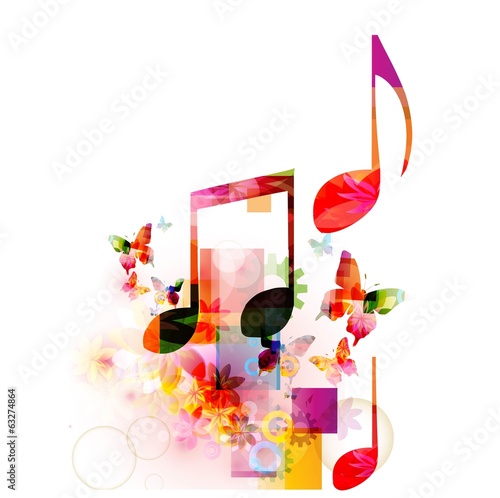 colorful music background