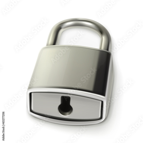 Metal lock, vector illustration