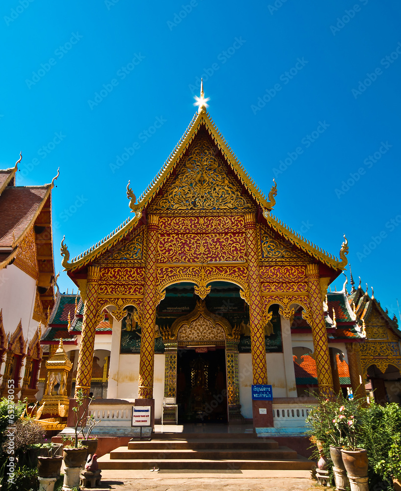 Thai stupa at north of Thailand