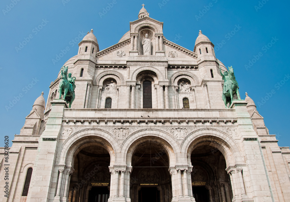 sacre-cor called French church in Paris, place of cult for many