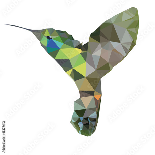 Kolibri abstrakt Vektor Illustration