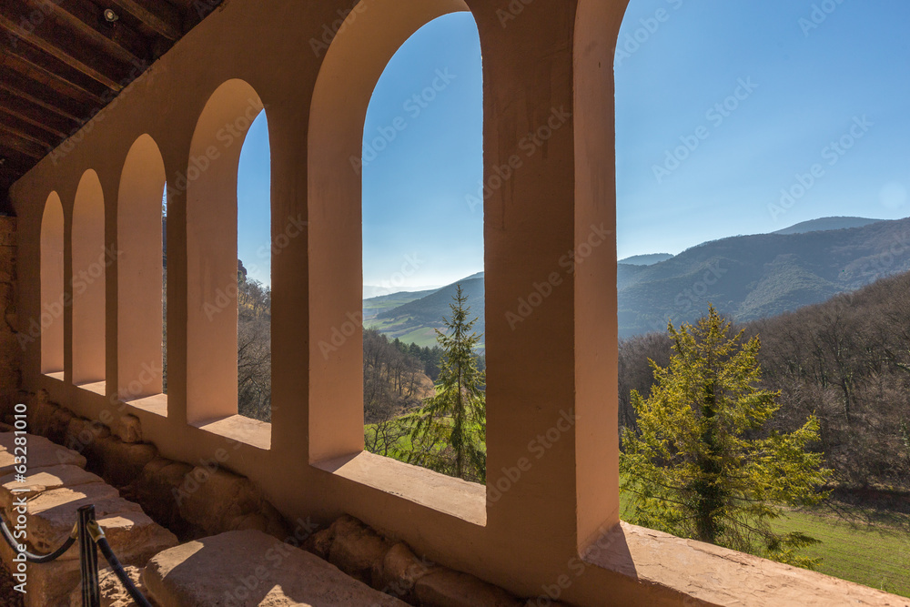 View from Yuso Monastery in San Millan Spain View from Yuso Monastery in San Millan Spain