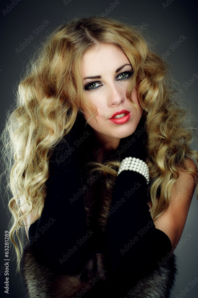 portrait of a beautiful young woman with bright makeup portrait of a beautiful young woman with bright makeup