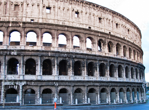 Fotografering colosseum or coloseum at Rome Italy with Sunny Sky