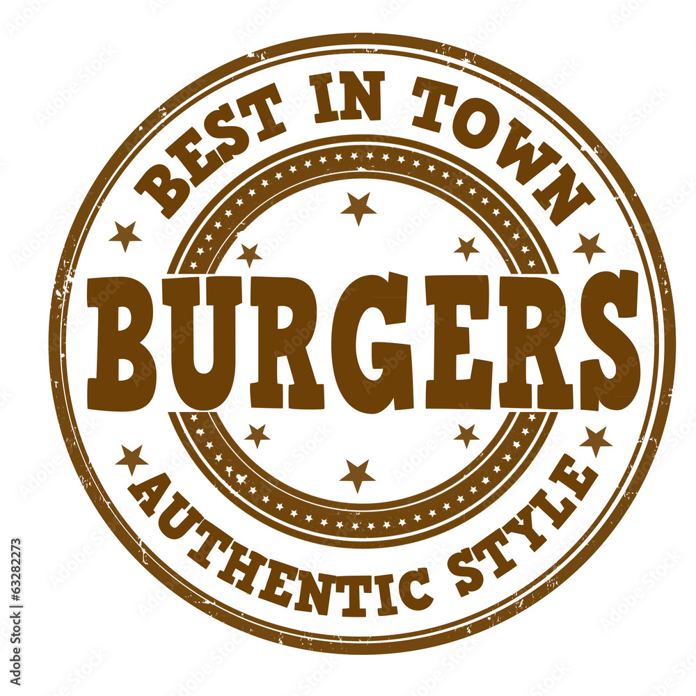 Burgers stamp Burgers stamp