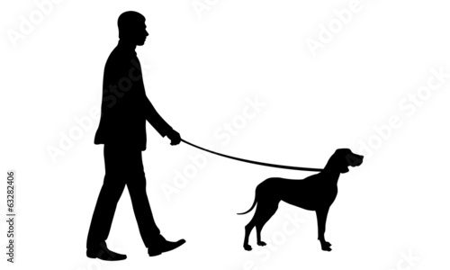 man with dog