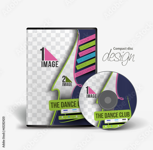 Dance Academy Training DVD Case and Disc Vector Design