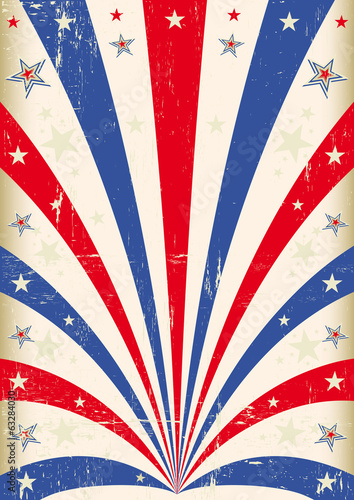 Vintage tricolor poster